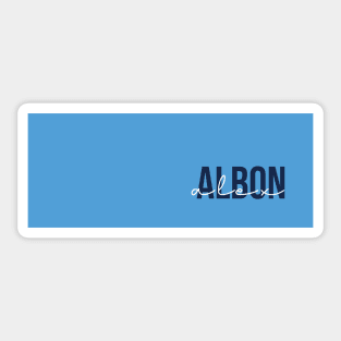 Alex Albon Driver Name - 2022 Season #5 Sticker